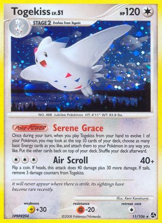 Togekiss 011/106 - Reverse Holofoil Great Encounters