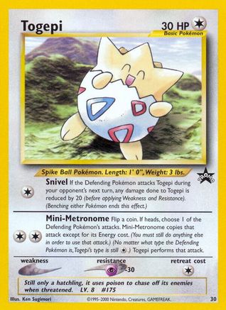 Togepi 030/53 WoTC Promo
