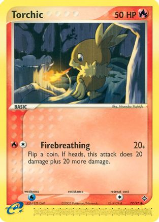 Torchic 077/97 - Reverse Holofoil Dragon