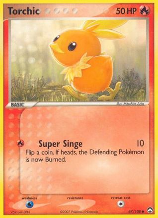 Torchic 067/108 - Reverse Holofoil Power Keepers