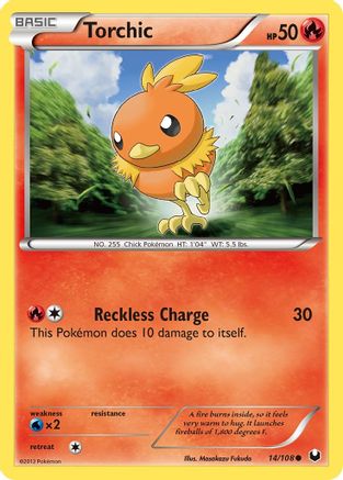 Torchic 014/108 - Reverse Holofoil Dark Explorers