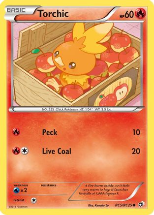 Torchic RC5/RC25 - Holofoil Legendary Treasures Radiant Collection