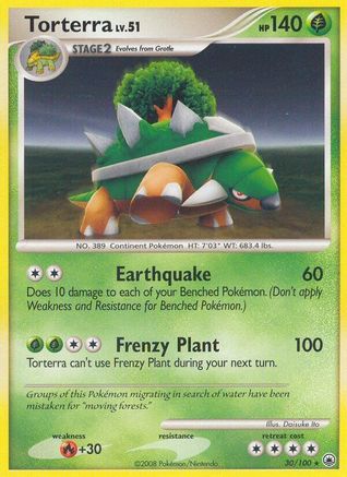 Torterra 030/100 - Reverse Holofoil Majestic Dawn