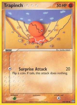 Trapinch 068/108 - Reverse Holofoil Power Keepers