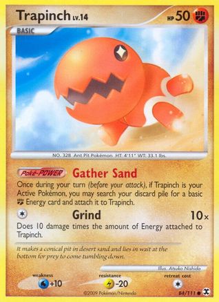 Trapinch 084/111 - Reverse Holofoil Rising Rivals