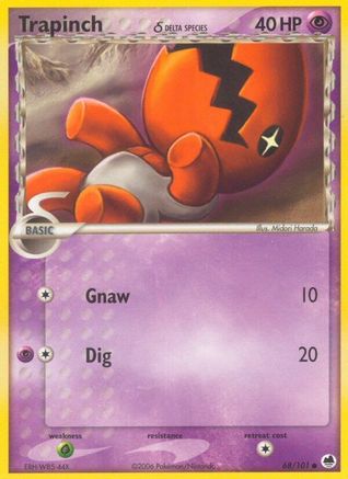 Trapinch (Delta Species) 068/101 - Reverse Holofoil Dragon Frontiers