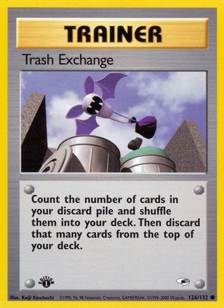 Trash Exchange 126/132 - 1st Edition Gym Heroes