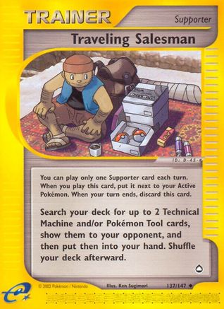Traveling Salesman 137/147 - Reverse Holofoil Aquapolis