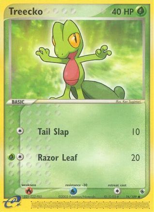 Treecko 076/109 - Reverse Holofoil Ruby and Sapphire