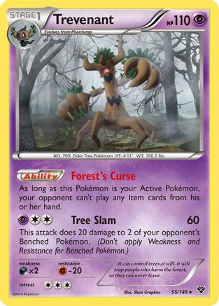 Trevenant 055/146 - Holofoil XY Base Set