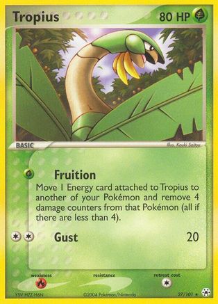 Tropius 027/101 - Reverse Holofoil Hidden Legends