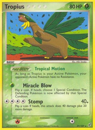 Tropius 027/107 - Reverse Holofoil Deoxys