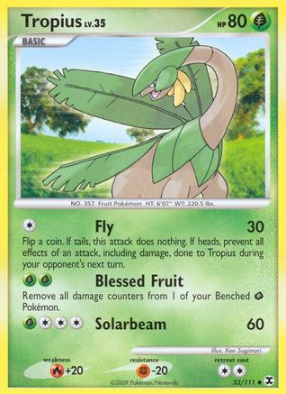 Tropius 052/111 - Reverse Holofoil Rising Rivals