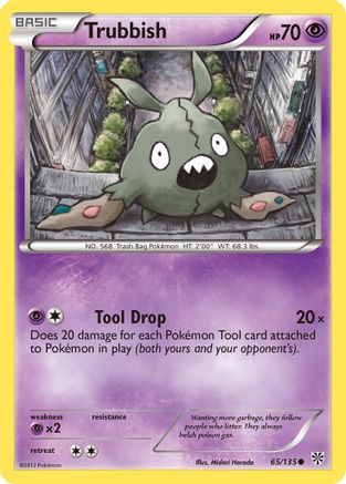 Trubbish 065/135 - Reverse Holofoil Plasma Storm