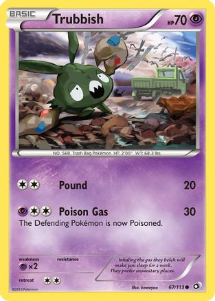 Trubbish 067/113 - Reverse Holofoil Legendary Treasures