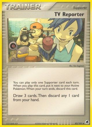 TV Reporter 082/101 - Reverse Holofoil Dragon Frontiers