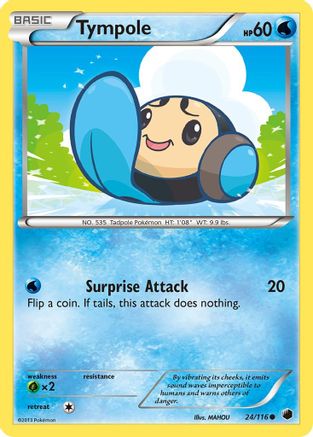 Tympole 024/116 - Reverse Holofoil Plasma Freeze