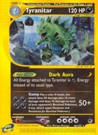 Tyranitar 066/165 - Reverse Holofoil Expedition