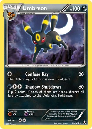 Umbreon 061/108 - Reverse Holofoil Dark Explorers