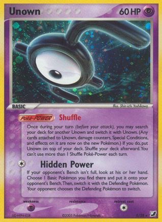Unown (E) E/115 - Holofoil Unseen Forces