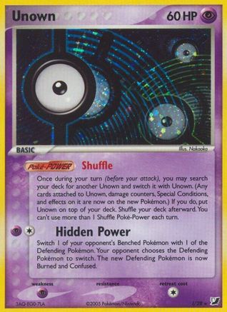 Unown (I) I/115 - Holofoil Unseen Forces