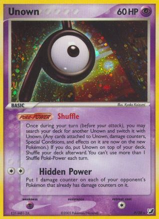 Unown (P) P/115 - Holofoil Unseen Forces
