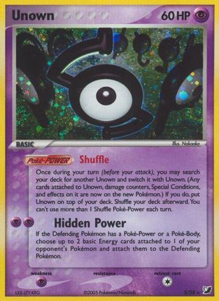 Unown (S) S/115 - Holofoil Unseen Forces