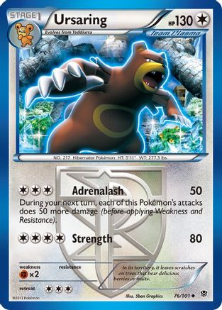 Ursaring (Team Plasma) 076/101 - Reverse Holofoil Plasma Blast