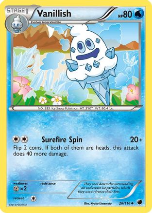 Vanillish 028/116 - Reverse Holofoil Plasma Freeze
