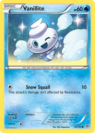 Vanillite 035/135 - Reverse Holofoil Plasma Storm