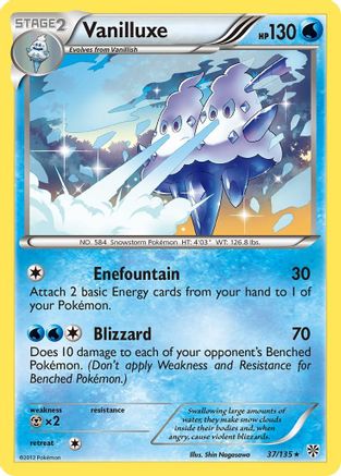 Vanilluxe 037/135 - Reverse Holofoil Plasma Storm