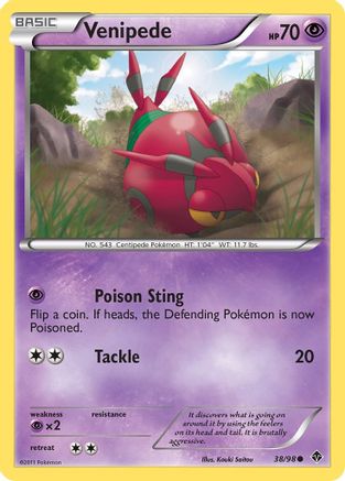 Venipede 038/98 - Reverse Holofoil Emerging Powers