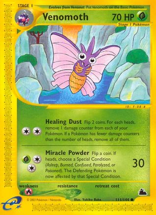 Venomoth 111/144 - Reverse Holofoil Skyridge