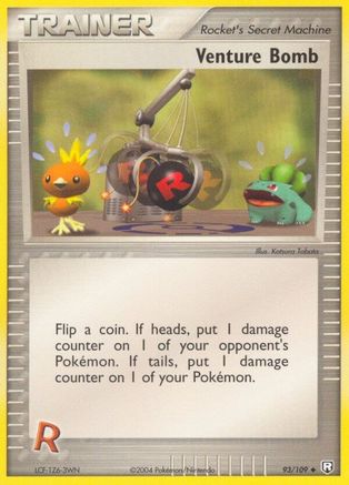 Venture Bomb 093/109 - Reverse Holofoil Team Rocket Returns