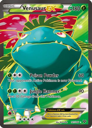 Venusaur EX (Full Art) 141/146 - Holofoil XY Base Set