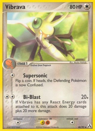 Vibrava 046/92 - Reverse Holofoil Legend Maker