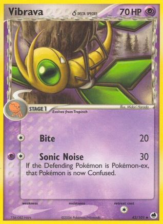 Vibrava (Delta Species) 042/101 - Reverse Holofoil Dragon Frontiers