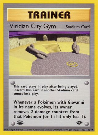 Viridian City Gym 123/132 - 1st Edition Gym Challenge