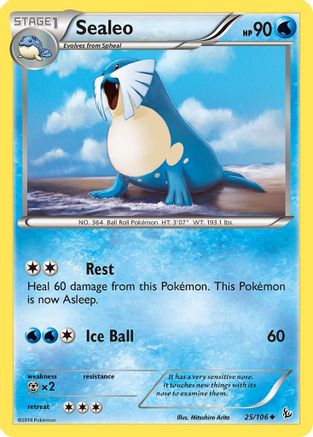 Sealeo 025/106 - Reverse Holofoil XY Flashfire