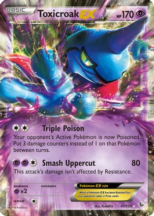 Toxicroak EX 041/106 - Holofoil XY Flashfire