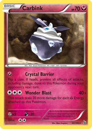 Carbink 068/106 - Reverse Holofoil XY Flashfire