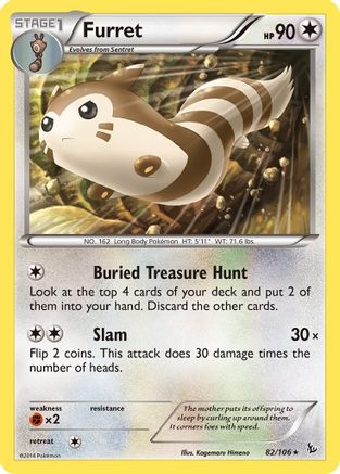 Furret 082/106 - Reverse Holofoil XY Flashfire
