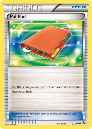 Pal Pad 092/106 - XY Flashfire