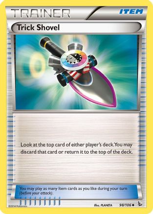 Trick Shovel 098/106 - Reverse Holofoil XY Flashfire