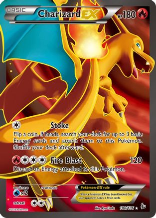 Charizard EX (Full Art) 100/106 - Holofoil XY Flashfire