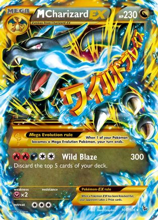 M Charizard EX (X) 108/106 - Holofoil XY Flashfire