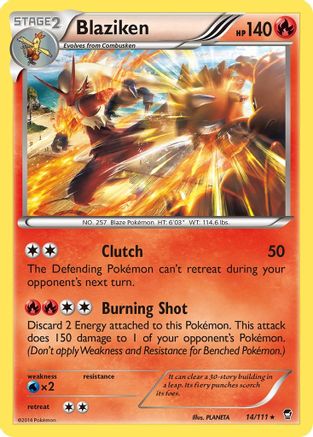 Blaziken 014/111 - Holofoil XY Furious Fists