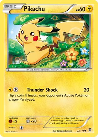 Pikachu 027/111 - Reverse Holofoil XY Furious Fists