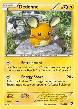 Dedenne 034/111 - Reverse Holofoil XY Furious Fists
