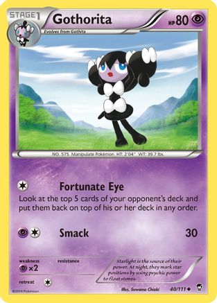 Gothorita 040/111 - Reverse Holofoil XY Furious Fists